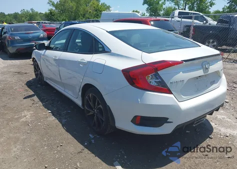 2020 Honda Civic Sport из США, поврежденный, VIN 19XFC2F81LE027942